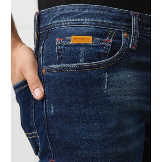 Armani jeansy męskie bez wzorów 