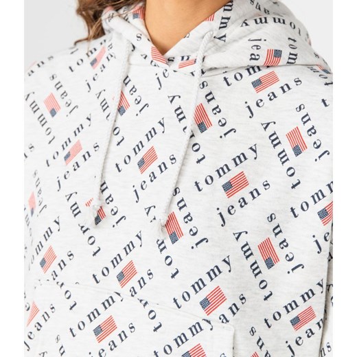 Bluza damska Tommy Jeans casualowa w abstrakcyjnym wzorze 