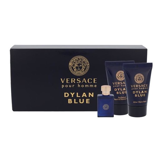 Versace Pour Homme Dylan Blue Woda toaletowa 5 ml+ Żel pod prysznic 25 ml + Balsam po goleniu 25 ml Versace   perfumeriawarszawa.pl