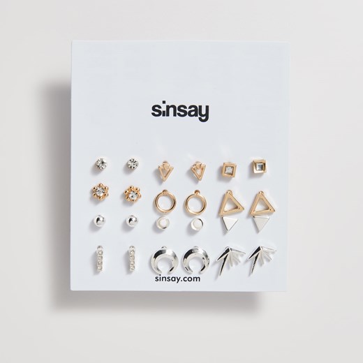 Sinsay - Kolczyki na sztyft - Wielobarwny  Sinsay One Size 