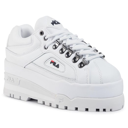 Sneakersy FILA - Trailblazer Wedge Wmn 5HM00524.125 White/Fila Navy/Fila Red Fila  38 eobuwie.pl