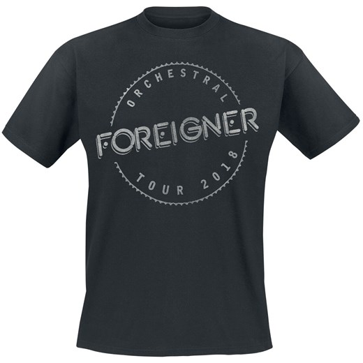 T-shirt męski Foreigner bawełniany z krótkim rękawem 