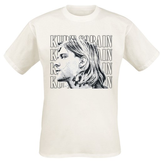 Kurt Cobain - Contrast Profile - T-Shirt - beżowy Kurt Cobain  L EMP