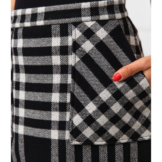 Spódnica Calvin Klein wełniana w kratkę 