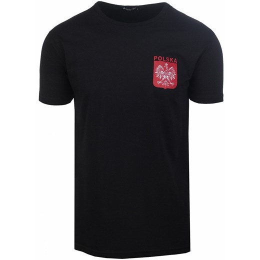 Koszulka Patriotyczna T-Shirt Kibica z Godłem Polski od Neidio TS33 Czarny  Neidio L Neidio.pl wyprzedaż 
