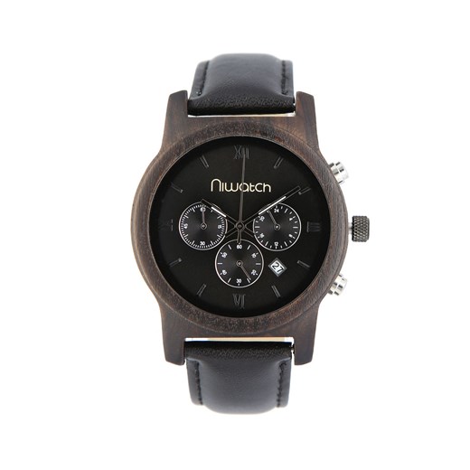 Zegarek drewniany Niwatch CHRONO - HEBAN - na pasku Niwatch   okazyjna cena niwatch.pl 