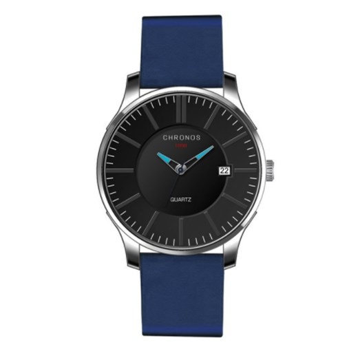 Niebieski zegarek męski CHRONOS  Chronos  niwatch.pl okazja 