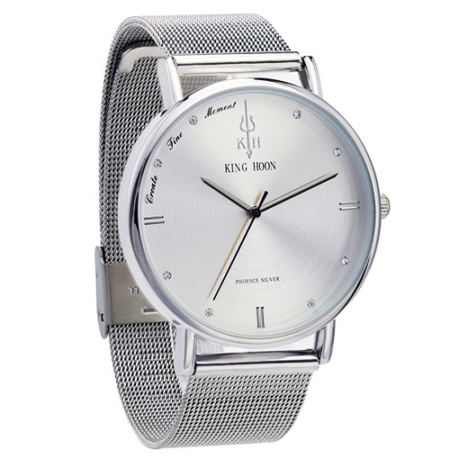Elegancki zegarek KING HOON srebrny King Hoon niwatch.pl okazja