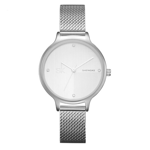 Srebrny zegarek SK na bransolecie 0045 Shengke   niwatch.pl okazja 