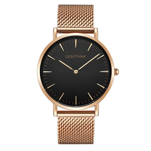 Zegarek premium GeekThink na bransolecie black&rose gold Geekthink   niwatch.pl okazja 