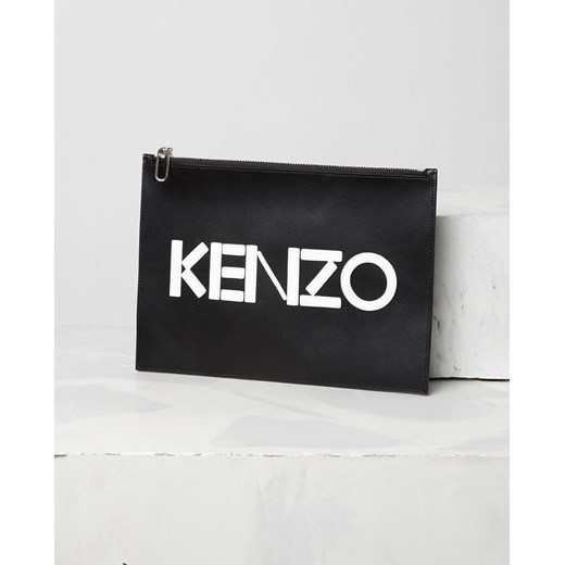 Skórzana kopertówka z logo  Kenzo One Size Moliera2.com