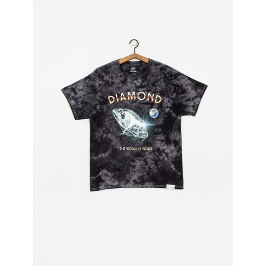 T-shirt Diamond Supply Co. World Is Yours Crystal Wash (black) Diamond Supply Co.  M SUPERSKLEP