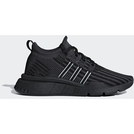 Buty sportowe damskie czarne Adidas Originals dla biegaczy eqt support na płaskiej podeszwie 