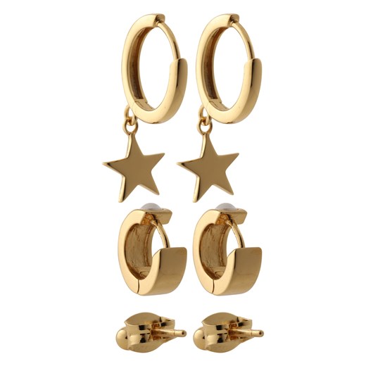 Zestaw biżuterii 'Chunky pearl and star ear party' Orelia  One Size AboutYou