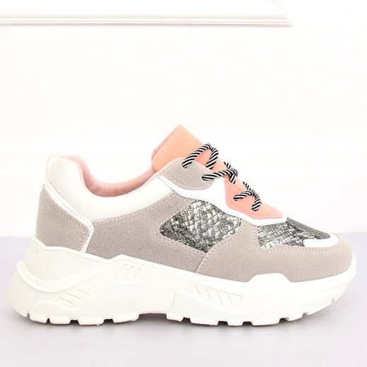 Buty sportowe damskie Butymodne na wiosnę w zwierzęce wzory wiązane na platformie 