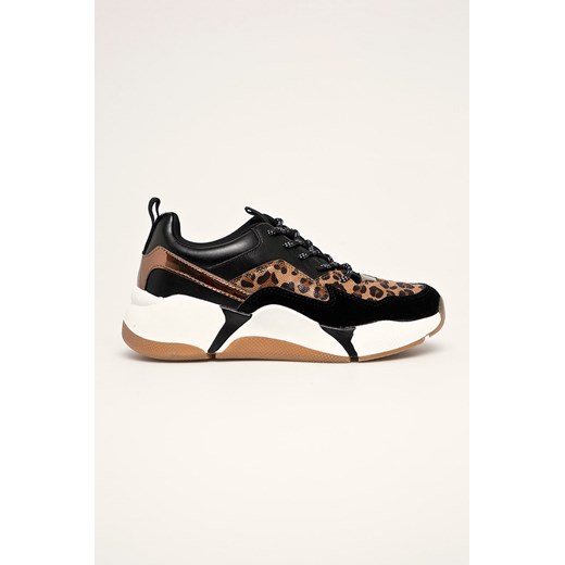 Sneakersy damskie Bullboxer w zwierzęcy wzór sportowe na platformie