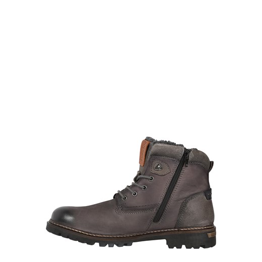 Buty zimowe męskie Dockers militarne na zimę ze skóry