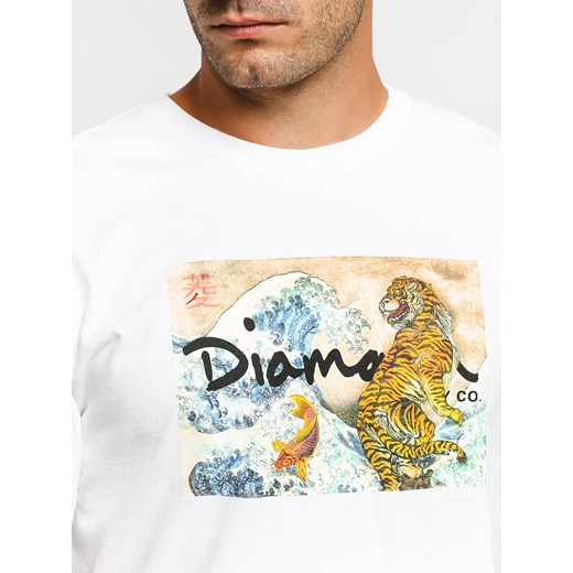 T-shirt męski biały Diamond Supply Co. z krótkim rękawem 