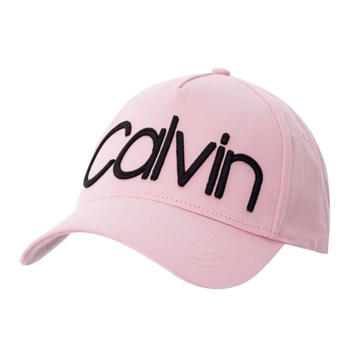 Czapka z daszkiem damska różowe Calvin Klein młodzieżowe 