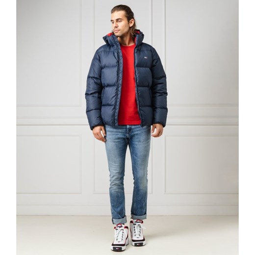 Tommy Jeans kurtka męska casual na zimę bez wzorów 