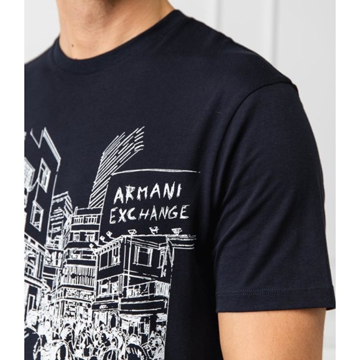 Armani t-shirt męski młodzieżowy z krótkim rękawem 