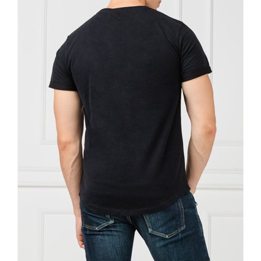 T-shirt męski Balmain czarny z krótkimi rękawami 