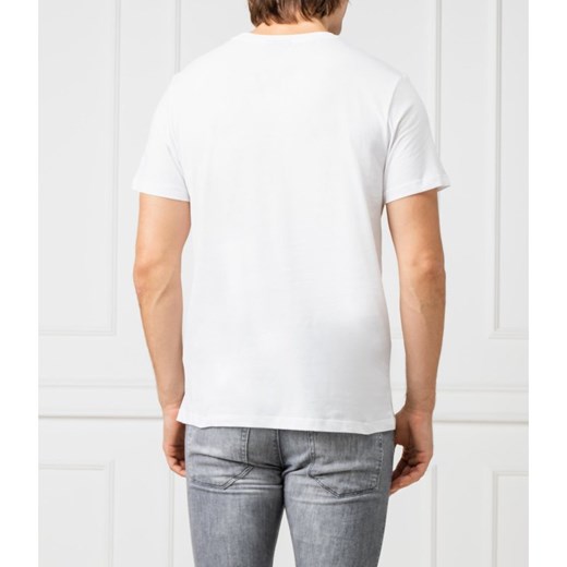 T-shirt męski Karl Lagerfeld z krótkimi rękawami biały wiosenny 