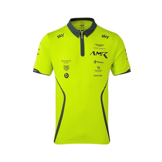 Koszulka Polo męska Team żółta Aston Martin Racing 2019  Aston Martin Racing XXXL gadzetyrajdowe.pl