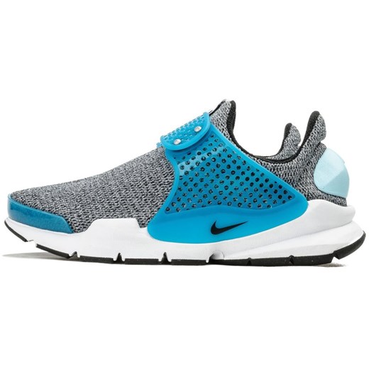 Buty sportowe damskie Nike sneakersy młodzieżowe sock dart bez wzorów szare płaskie 