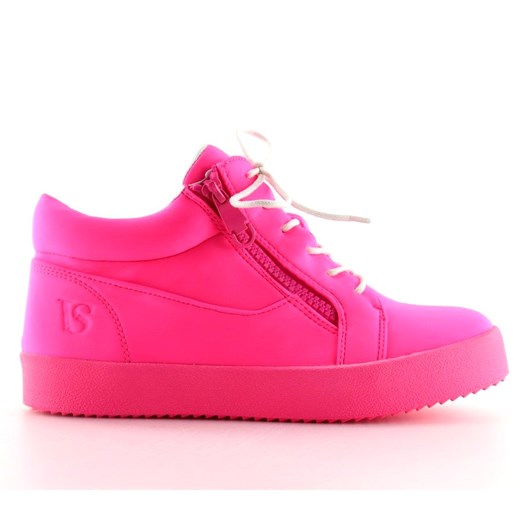 Buty sportowe damskie różowe 1413 Fuchsia