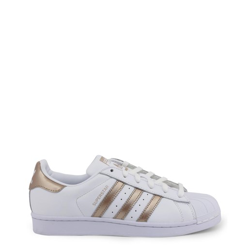 Trampki damskie Adidas superstar na wiosnę płaskie gładkie sznurowane 