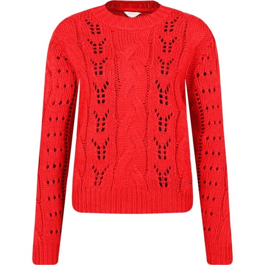 Czerwony sweter damski Pepe Jeans 