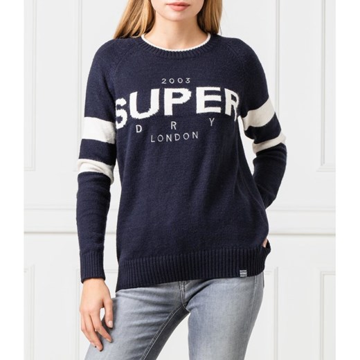 Superdry Sweter 90S LOGO INTARSIA | Regular Fit Superdry  XS Gomez Fashion Store