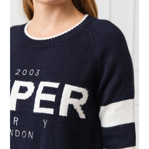 Superdry Sweter 90S LOGO INTARSIA | Regular Fit  Superdry M Gomez Fashion Store