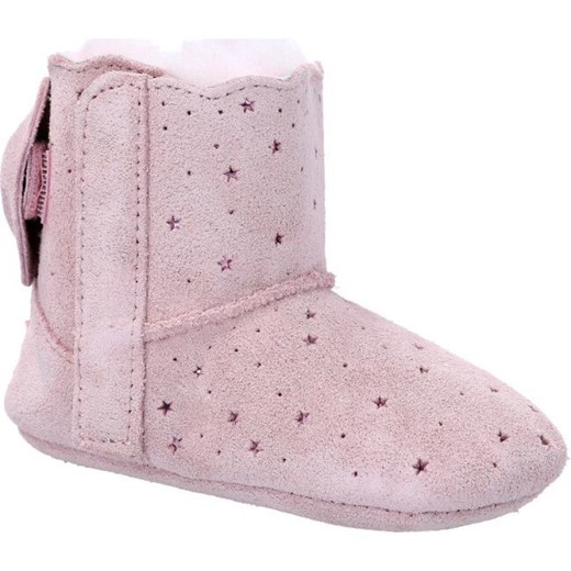 Różowe buty zimowe dziecięce Ugg ze skóry 