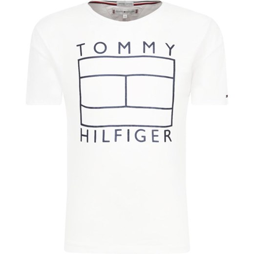 T-shirt chłopięce Tommy Hilfiger w nadruki biały 