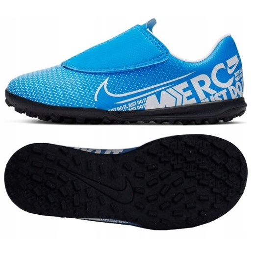Buty sportowe dziecięce Nike Football niebieskie skórzane 