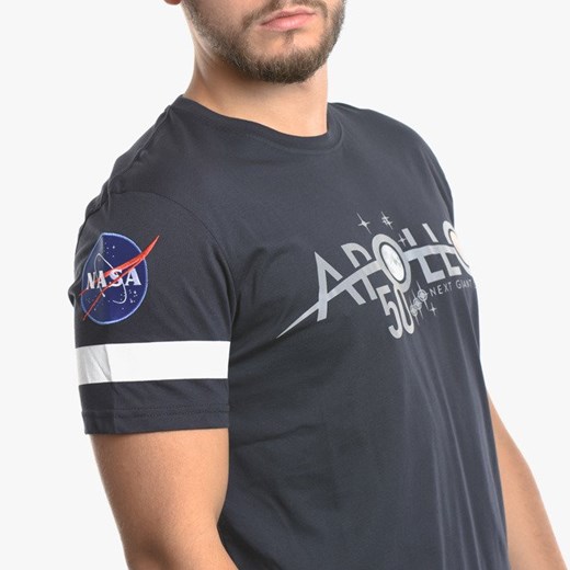 T-shirt męski Alpha Industries w stylu młodzieżowym z krótkim rękawem 