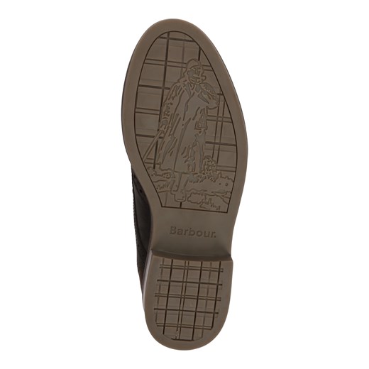 Buty zimowe męskie brązowe Barbour ze skóry 