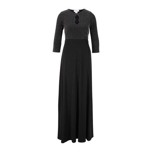 Sukienka Heine czarna z długimi rękawami na bal 