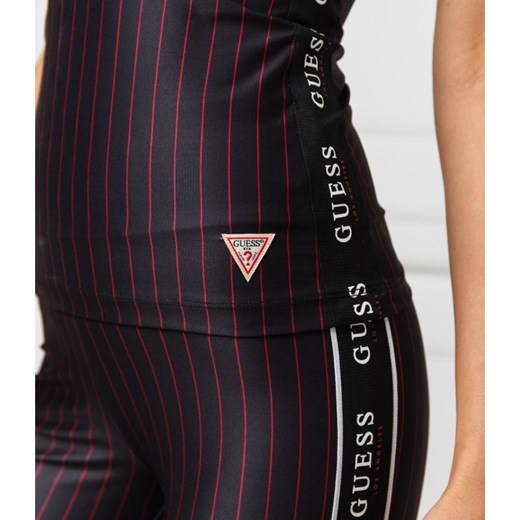 Bluzka damska Guess Underwear casualowa z okrągłym dekoltem 