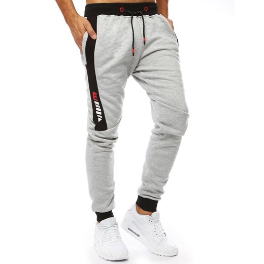 Spodnie męskie dresowe joggery antracytowe (ux2091) Dstreet  XXL promocyjna cena  