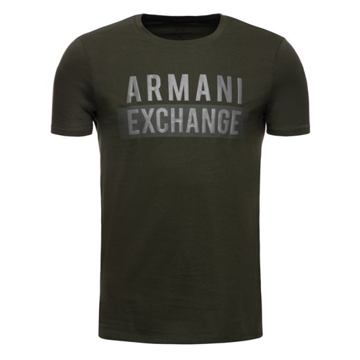 T-shirt męski zielony Armani 