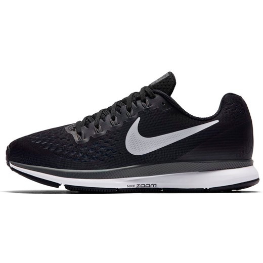 Czarne buty sportowe męskie Nike zoom sznurowane na jesień z gumy 