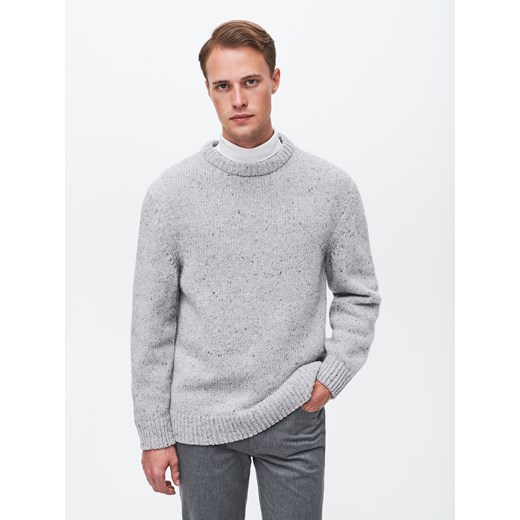 Reserved - Wełniany sweter - Jasny szary Reserved  M 