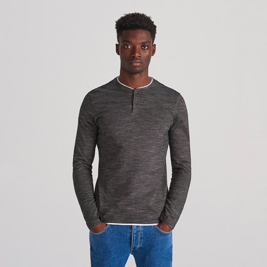 Reserved - Koszulka z bawełny organicznej - Szary  Reserved XL 