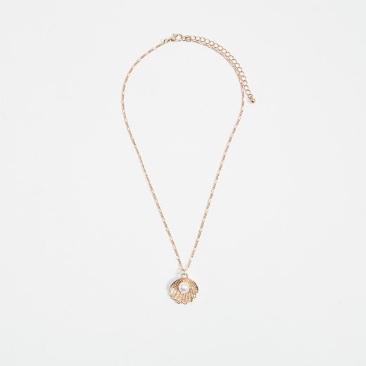 Mohito - Naszyjnik z syntetyczną perłą - Złoty  Mohito One Size 