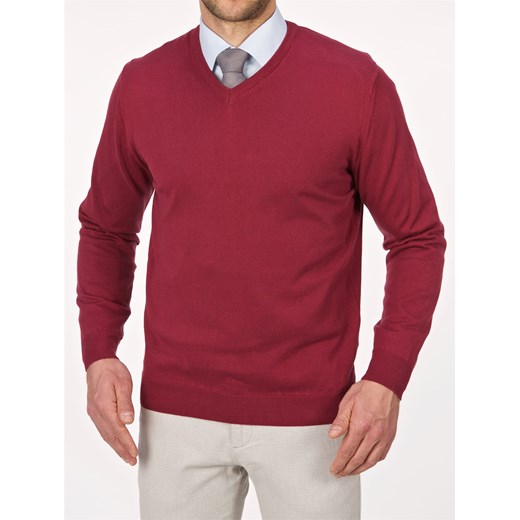 Sweter męski Lanieri casual czerwony 