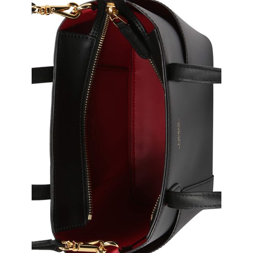 Ralph Lauren shopper bag skórzana z breloczkiem czerwona elegancka 
