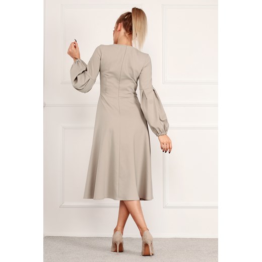 klasyczna sukienka z ozdobnym wzorem Miss City Official M ptakmoda.com